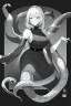 Placeholder: lots of snakes, greyscale