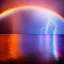 Placeholder: Lightening through a rainbow