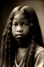 Placeholder: usa 1920 black girl, long hair, 10 old