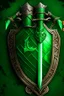 Placeholder: The crest for the Emerald Alliance is a green emerald with a sword piercing through it. This would represent the city of Emerald Bay and the adventurers who helped protect it.