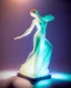 Placeholder: translucent glass alabaster sculpture, backlight, an Art Nouveau dancer statue, very emotional, welcoming, love, luminescence, sculpture, photograph, studio lighting, product photography, figurine, unreal engine, cryengine, ambient occlusion