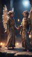 Placeholder: Harut and Marut are a pair of angels now confined to a dark well. They are said to tempt humans by teaching them the arts of sorcery, bokeh like f/0.8, tilt-shift lens 8k, high detail, smooth render, down-light, unreal engine, prize winning