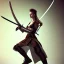 Placeholder: Warrior women with katana sword