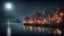 Placeholder: dream world, city harbour, calm beauty, fantasy world, magic, night, darkness, moonlight, starlight, splendor, uplifting, inspiring, therapeutic, chiaroscuro, color, award-winning colour photograph, beautiful composition, Nikon 135mm