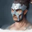 Placeholder: dungeons and dragons, portrait, watercolor, European, viking, masked