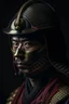 Placeholder: samurai with helmet and mask portrait