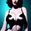 Placeholder: Christina Hendricks dressed in black leather, frank miller sin city, busty, cleavage, volumetric lighting, particales,highly detailed,cinematic, deep colours,8