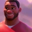 Placeholder: Buff black man gives you an Pomegranate and smiles at you