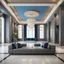 Placeholder: luxury hall ,tiled blue and gray large floor,