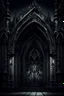Placeholder: Create a gothic-inspired AI design logo with intricate details. Picture a dark, ornate gothic archway shrouded in shadows. Incorporate elements like intricate wrought iron patterns, dramatic lighting, and subtle hints of mystery to evoke the essence of the gothic style.