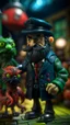 Placeholder: haloween portrait of Cthulhu postman pat and his nightmare cat, shot on Hasselblad h6d-400c, zeiss prime lens, bokeh like f/0.8, tilt-shift lens 8k, high detail, smooth render, down-light, unreal engine, prize winning