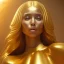 Placeholder: beautiful cosmic golden woman, long hair, nice smiling, magic glamour make up, delicate colors, beautiful glamour galactic golden dress, ultra sharp focus, 8k, unreal engine 5, extremely sharp detail, light effect, soft light atmosphere of a spaceship, smooth, full of details, face in front, complete vision of body