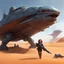 Placeholder: you are a writer of sci-fi novel, start a scene with a Dune-like queen with a heavy gun, chased by a alien monster; the monster head, drooly, drooling, is just behind her in an organic spaceship