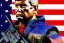 Placeholder: G.I. Joe doll soldier nylon Donald Trump, gun,boots, helmet, Trump facial detail,trump