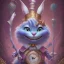 Placeholder: "Cheshire Cat" leading figure of Alice in the wonderland, detailed eyes, elegant,sarcastic smile, by Disney,Chie Yoshii,Brian Kesinger,Gediminas Pranckevičius,Kilian Eng,reg Rutkowski,