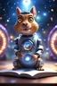 Placeholder: Robot hypnosis survivor at 1hit.no,book cover illustration, portrait of ultimate transcendent happy chat squirrel gremlin cat space hippo horse with spotlights, in front of space portal dimensional glittering device, bokeh like f/0.8, tilt-shift lens 8k, high detail, smooth render, down-light, unreal engine, prize winning