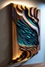 Placeholder: Futuristic live edge wall art