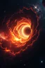 Placeholder: Intense worm Hole explosion in deep space. Wormhole apocalypse wipes out Universe. Worm-hole collision explodes in outer space. Epic galaxy with growing black hole. Cinematic interstellar