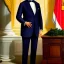 Placeholder: Presidential Portrait of a Cow, Suit and Tie