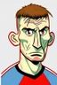 Placeholder: Tomas Soucek Czech football player ,cartoon 2d