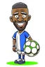 Placeholder: Anthony Modest French soccer player cartoon 2d