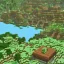 Placeholder: a Minecraft world full of scattered buildings