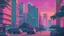 Placeholder: soothing 80s Japanese city ,