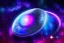 Placeholder: cosmos, ufo blue metallic light sky stars, sky blue light pink, light