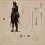 Placeholder: ConceptSheet by Guy Borremans: 'The Prince of thieves' - leather mithril Design for the woman rogue