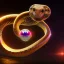 Placeholder: Ring snake as diamond with red diamond eyes, sculpture, hyperphotorealistic,8k,HDR,macro lens, sharp focus, hyper detail, sparkle, unreal engine 5, neon lighting, masterpiece, hypermaximalist, intcrate detailed, elegant, hyper detailed, bokeh, studio lighting, jewelry art, dark, simple design, masculine