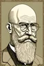 Placeholder: Freud psychology long beard bald coff Ray ban