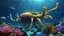 Placeholder: animals creatures, Deep Grand Reef from subnautic , plants from deep sea, leviathan's a lot of sea plants very deep, beautiful,