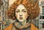 Placeholder: create an abstract cubist, lithographic print illustration of an epic 17th century female Paris street urchin with highly detailed and deeply cut facial features, in the style of GUSTAV KLIMT, EDWARD BURNE-JONES, WILLIAM MORRIS, and KATHE KOLLWITZ combined with the comic art style of BILL SIENKIEWICZ and JEAN GIRAUD MOEBIUS, searing lines and forceful strokes, precisely drawn, boldly inked, and darkly colored