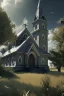 Placeholder: church, looking inside, atmospheric, realistic, cinematic lighting, octane render.