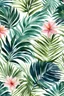 Placeholder: fabric boho Watercolor Of tropical palm leaves, repeating patterns, Flowers, Repeating Patterns, boho