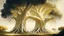 Placeholder: Valinor, tolkien, two giant trees, one giant golden tree, one giant silver tree,