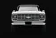 Placeholder: front corner 1973 Chevrolet square body truck 4x4 facing a little to the left, dark gray background, high contrast black and white vector
