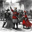 Placeholder: The interrogation grows more violent. A woman screams as someone strikes her across the face. Children sob behind their parents' backs. Whatever the Red Crown is searching for, they're not leaving witnesses behind. One of the townsfolk suddenly breaks and points northeast, his voice cracking with desperation. The armored soldier follows the man's gesture and barks an order. Three of his men immediately break away, heading in the direction the villager indicated. The remaining operatives maintai