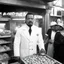 Placeholder: [Voodoo movie by Wes Anderson] Ice-T Fin Tutuola as a butcher in new Orlean, vintage 1970's photo