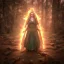 Placeholder: analog style, Celtic goddes, portrait, simmetric eyes, fire ambient,queen, wearing amazon outfit, realistic photo