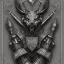 Placeholder: coat of arms of a dark city of blacksmith vampires with tatoos, very detailed