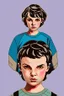 Placeholder: stranger things eleven with short hair illustration