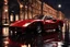 Placeholder: Ferrari Testarossa ),rain,reflections,4k,raytracing,night,driving,1940s london background