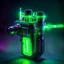 Placeholder: cyberpunk stim injector, green lighting