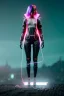 Placeholder: Waist up shot photo, helmut newton style, Asian cyborg woman :: symmetry photography, cyberpunk, pink hair, makeup, long line eye, light iris, :: latex coat, wires and circuits, pink, white, black :: cinematic, Ultra realistic, dark scene, soft color, highly detailed, unreal engine 5, RTX, ultra detail, 3d, finely drawn, high definition.