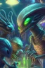 Placeholder: Alien party ,highly detailed, artstation, sharp focus,4k