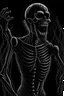 Placeholder: scary skeleton zombie ghost demon screamer horror dark brutal gore