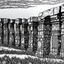 Placeholder: a coloring page with no shades textures thick outlines of the stonehenge , england