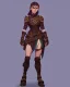 Placeholder: d&d character female cleric cheery armor