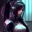Placeholder: Girl cyber 3D